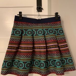 Anthropologie Nomad Morgan Carper multicolor skirt